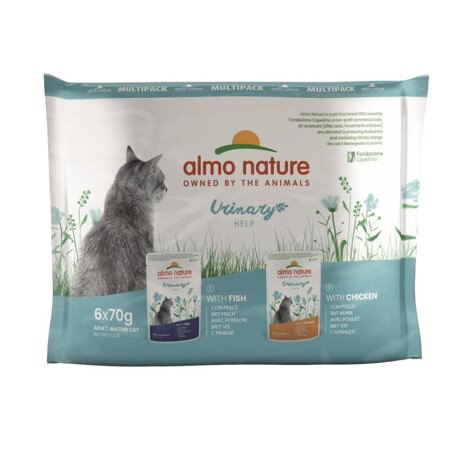 Almo Nature - Urinary Help Natvoer Kat  - Multi pack 6 zakjes
