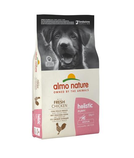Almo Nature - Holistic Droogvoer Hond - voor Middelgrote tot Grote Hondenrassen Puppy - 2 kg